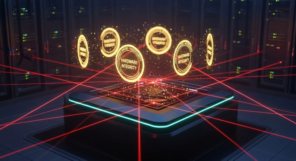 강력한 보안 인증을 통과한 기술 플랫폼의 데이터 금고 시나리오